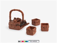 藏品(紅方竹提樑壺四件組)的圖片