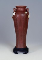 藏品(石灣鐵沙釉梅花瓶)的圖片