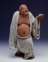 藏品(乳白釉羅漢持缽像)的圖片
