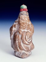 藏品(泥陶壽星鼻煙壺)的圖片