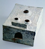 藏品(綠釉三眼陶灶)的圖片