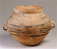 藏品(馬廠波浪紋雙耳壺)的圖片