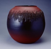 藏品(鐵紅魚雕壺)的圖片