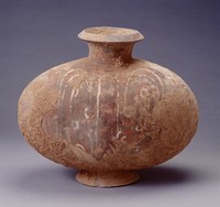 藏品(彩繪蛋形灰陶壺)的圖片