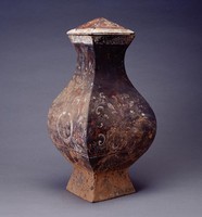 藏品(彩繪雲氣紋灰陶鈁)的圖片