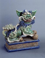 藏品(石灣陶獅弄球)的圖片