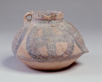 藏品(馬廠四大圈十字網紋單耳罐)的圖片