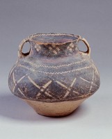 藏品(馬廠菱形鋸齒紋雙耳罐)的圖片