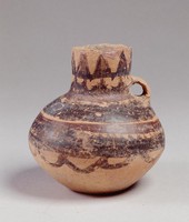 藏品(半山鋸齒紋單耳壺)的圖片