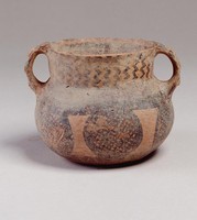 藏品(馬廠六大圈網紋雙耳罐)的圖片