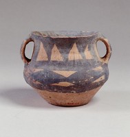 藏品(馬廠菱格紋雙耳罐)的圖片