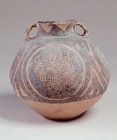 藏品(馬廠四大圈網紋雙耳罐)的圖片
