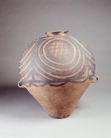 藏品(馬廠四大圈格方紋雙耳壺)的圖片