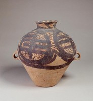 藏品(馬廠四大圈線條字紋雙耳壺)的圖片