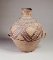 藏品(馬廠菱格紋雙耳壺)的圖片