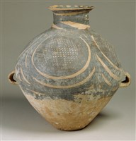 藏品(馬廠四大圈網紋雙耳壺)的圖片