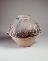 藏品(半山榖粒網紋雙耳壺)的圖片