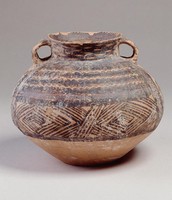 藏品(馬廠鋸齒菱形線紋雙耳罐)的圖片