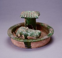 藏品(綠釉豬圈)的圖片