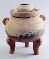 藏品(灰陶雙耳蓋鼎)的圖片