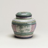藏品(紫砂加彩蓋罐)的圖片