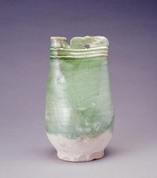 藏品(綠釉皮囊壺)的圖片