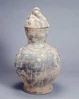藏品(彩繪灰陶蓋鍾)的圖片