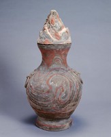 藏品(彩繪灰陶蓋鍾)的圖片