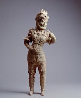 藏品(白釉彩繪武士俑)的圖片