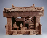 藏品(灰陶撫琴屋)的圖片