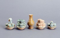 藏品(彩釉陶明器供品)的圖片