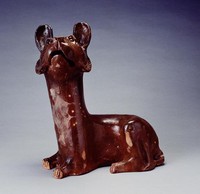 藏品(褐釉陶犬)的圖片