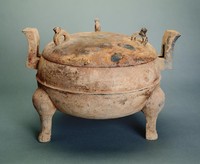 藏品(加彩大陶鼎)的圖片