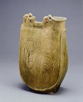 藏品(三彩扁壺)的圖片