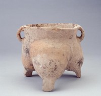 藏品(紅陶袋足鬲)的圖片