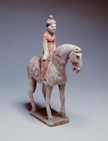 藏品(彩繪紅衣女騎俑)的圖片