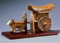 藏品(三彩牛車人物)的圖片
