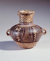 藏品(半山網貝紋長頸壺)的圖片