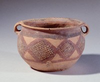 藏品(馬廠菱格網紋雙耳壺)的圖片
