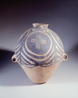 藏品(馬廠四大圈十字線紋雙耳壺)的圖片