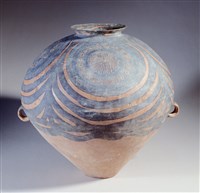 藏品(馬廠小環同心圓雙耳壺)的圖片