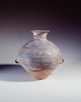 藏品(馬廠貝紋環帶雙耳壺)的圖片