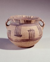 藏品(馬廠線塊紋雙耳罐)的圖片