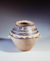 藏品(馬家窯圈點四圓塊雙耳罐)的圖片