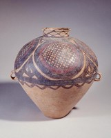 藏品(半山圈形菱格紋雙耳壺)的圖片
