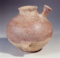 藏品(馬廠紅彩有流雙耳陶壺)的圖片