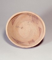 藏品(廟底溝外貝葉內魚紋彩陶盆)的圖片