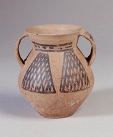 藏品(齊家文化三角網格紋雙耳壺)的圖片