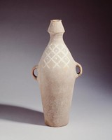 藏品(廟底溝白彩菱格紋雙耳瓶)的圖片