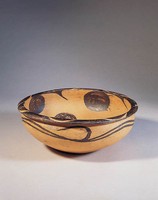 藏品(馬家窯水波圈點紋彩陶盆)的圖片